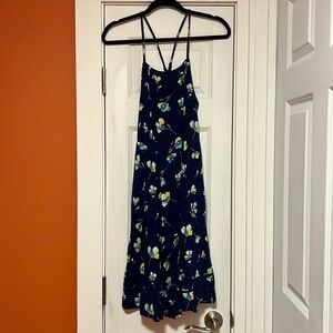 Blue Floral Crossback Sundress